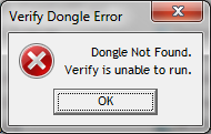 Dongle not found